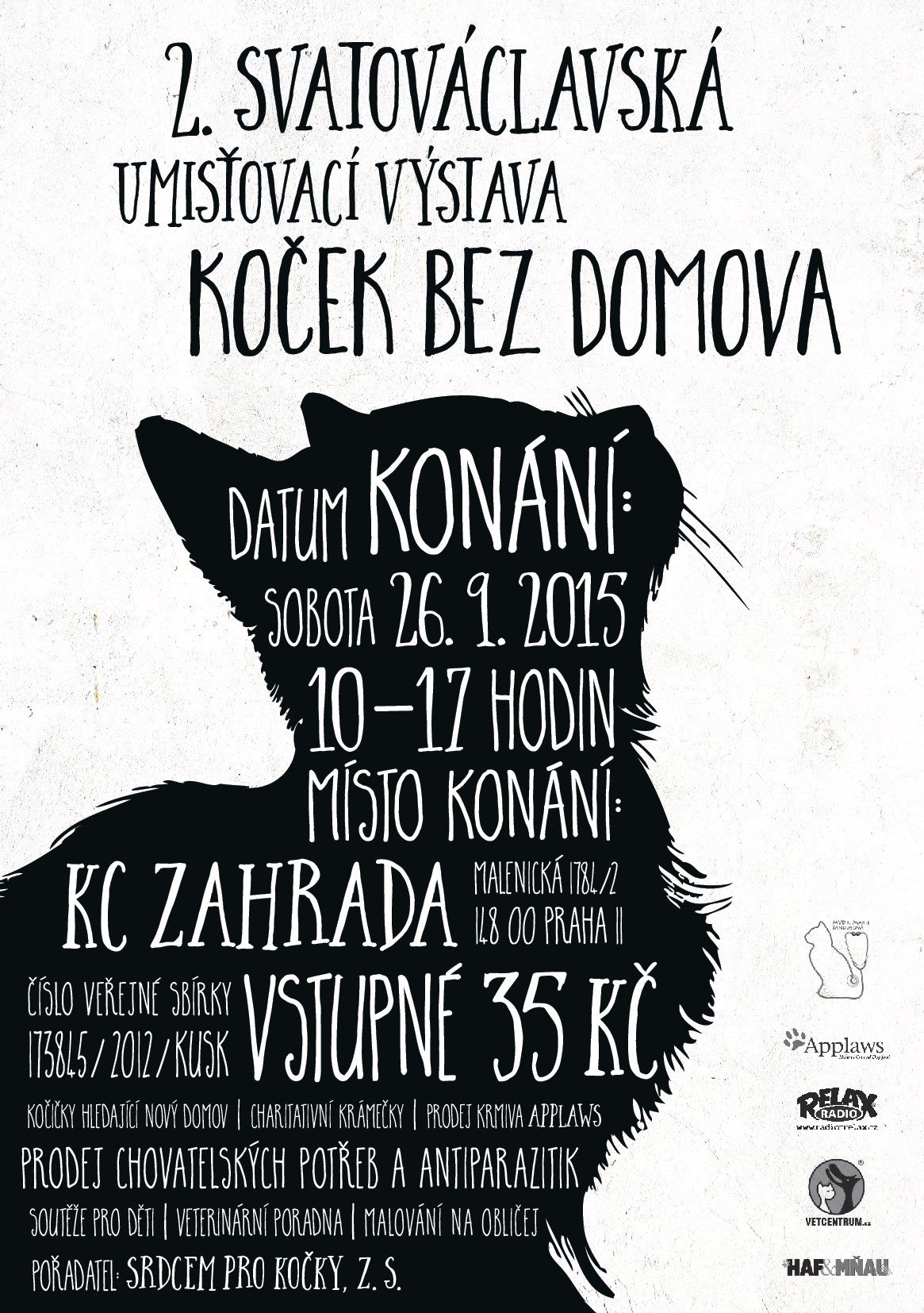 2. Svatovclavsk umisovac vstava koek bez domova - 26. z 2015
